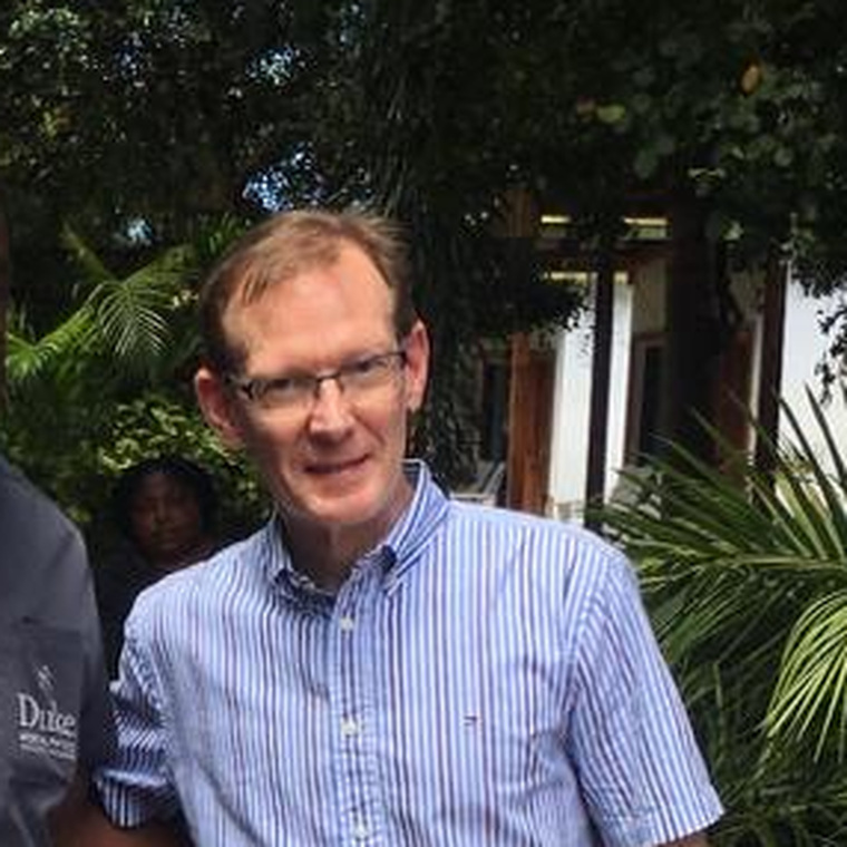 Dr. John Oliphant on location in the Dominican Republic